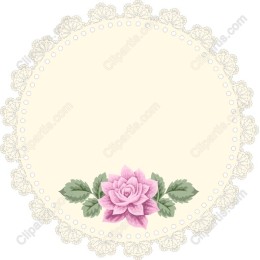 Pink Flower Frame