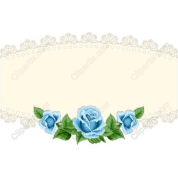 Elegant Blue Rose Floral