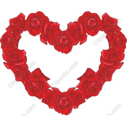 Heart-Shaped Red Roses