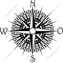 Elegant Compass Rose