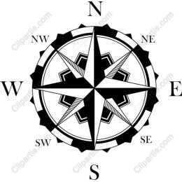 Vintage Compass Rose