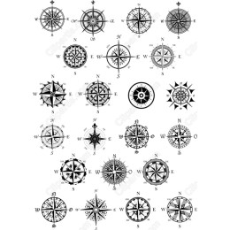 Compass Clipart Bundle - 24 Distinct