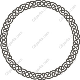 Intricate Celtic Knot Circle