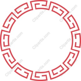 Geometric Pattern - Greek Key Circle