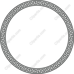 Greek Key Circular Border