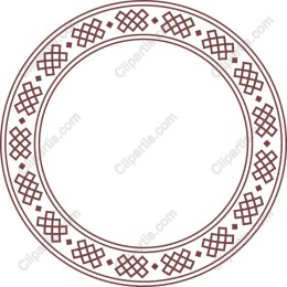 Elegant Geometric Circular Frame