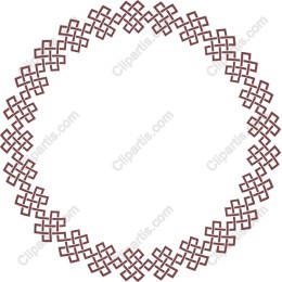 Elegant Circular Knot Border