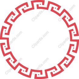 Greek-Inspired Circular Border