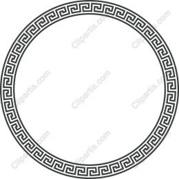 Greek Key Pattern Circular Border