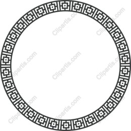 Elegant Geometric Circular Border