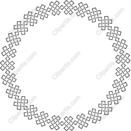 Intricate Circular Frame