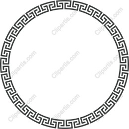 Greek Key Circular Border
