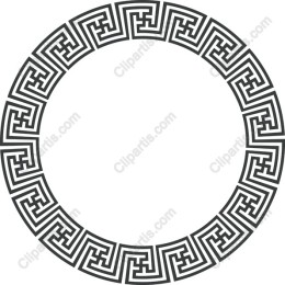 Intricate Greek Circular Border
