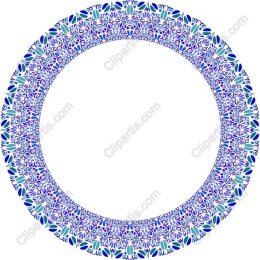 Floral Circular Frame