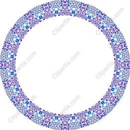 Vibrant Floral Decorative Border