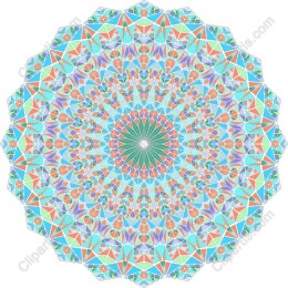 Vibrant Geometric Mandala