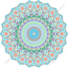 Vibrant Geometric Floral Mandala