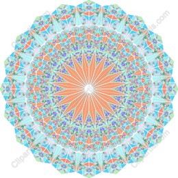 Vibrant Geometric Mandala
