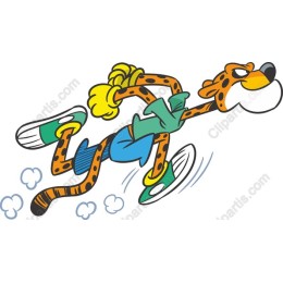 Cheerful Cheetah Running