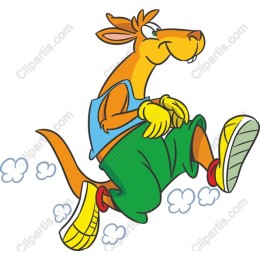 Cheerful Cartoon Kangaroo