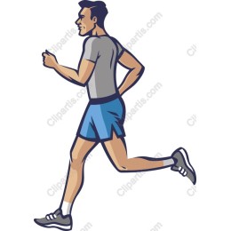 Dynamic Male Runner