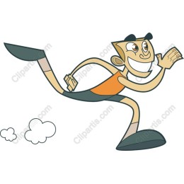 Energetic Running Character