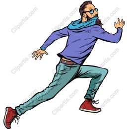 Energetic Running Man