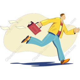 Businessman in Motion