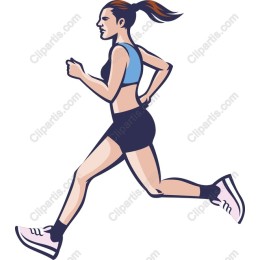 Dynamic Running Woman