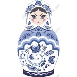 Blue Matryoshka Doll
