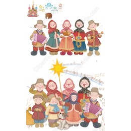 Russian Folk Celebration Clipart Set