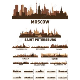 Russian City Skyline Set