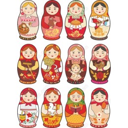 Traditional Matryoshka Doll Collection