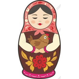 Matryoshka Doll with Hen
