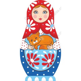 Matryoshka Doll with Cat