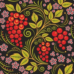 Vibrant Floral Berry Pattern