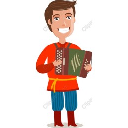 Cheerful Accordion Player