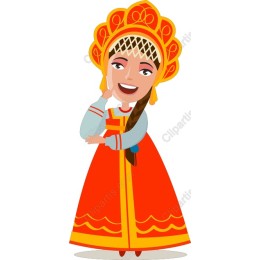 Vibrant Traditional Russian Girl