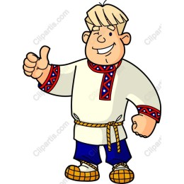 Cheerful Traditional Character