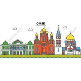 Omsk Architectural Skyline