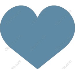 Serene Blue Heart