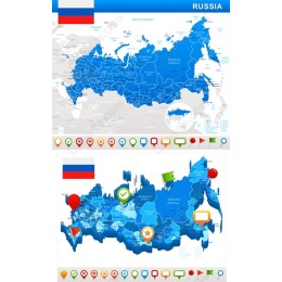 Russia Map Set - Bundle