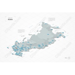 Map of Russia - Detailed