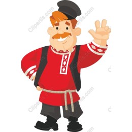 Cheerful Traditional Character