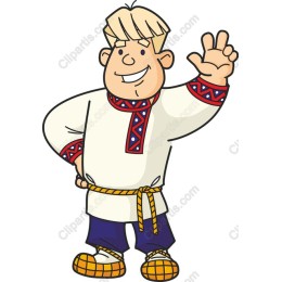 Cheerful Young Man in Traditional Attire