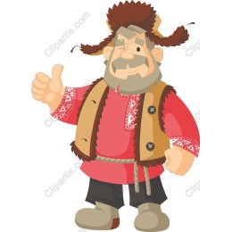 Folkloric Cheerful Character
