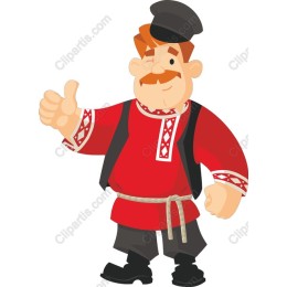 Cheerful Russian Character