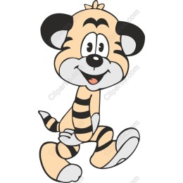 Cheerful Cartoon Tiger