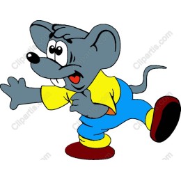 Playful Cartoon Mouse