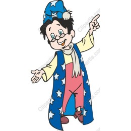 Whimsical Young Magician